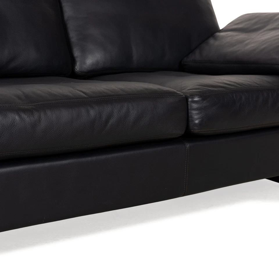 Cor Conseta Leder Zweisitzer Blau Sofa Couch - Bild 3 von 4