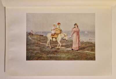 ALLINGHAM The Donkey Ride - 1909 Lithograph English Landscape Print