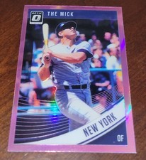 2018 Donruss Optic Variations Pink #165 Mickey Mantle