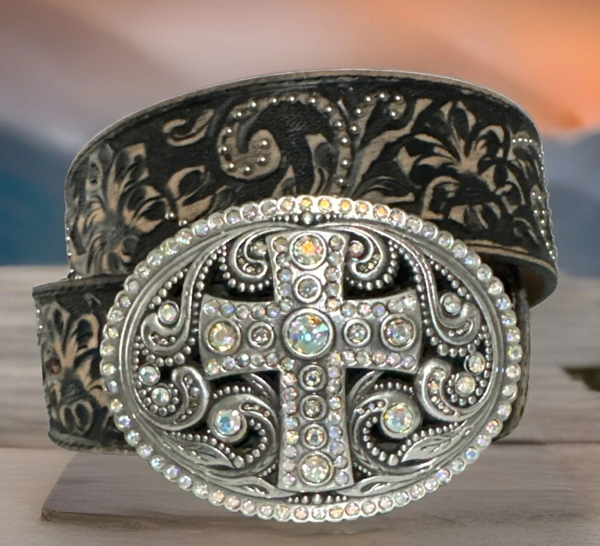 EUC - Justin Rosa Bonita Belt Justin Belts – Nigro main image 3