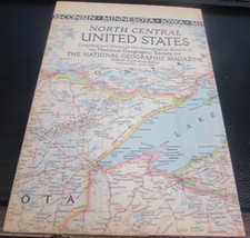 1948 - NORTH CENTRAL UNITED STATES - NATIONAL GEOGRAPHIC  MAP