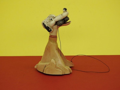 FAIRYLITE 1950s EARLY PLASTIC PERCY THE PLAYFUL PUP WITH MAGNETIC MOUTH & BONE - Picture 5 of 11