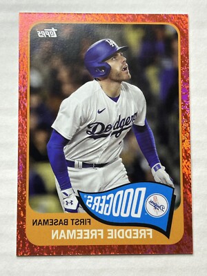 LA フリーマン　Freddie Freeman 2023 Topps Archives FREDDIE FREEMAN SSP /50 1965 Inverted #105 Red