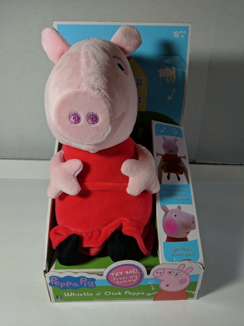 Nick Jr Peppa Pig Whistle N' Oink Interactive Plush Figure for sale online | eBay