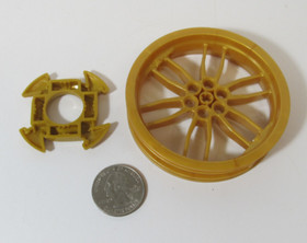 Lego Ninjago Ninjacopter Replacement GOLD Wheel Center Piece 70724