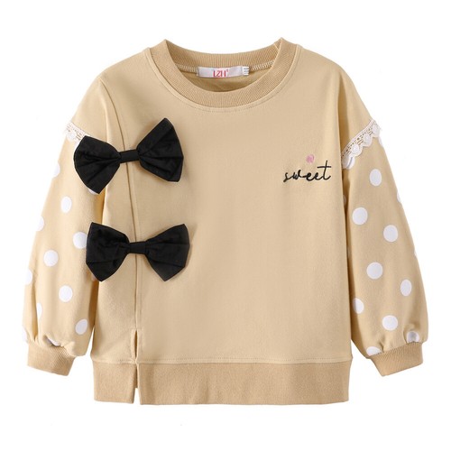Baby Toddler Girls Cute Bowknot Sweatshirts Long Sleeve Top T-Shirt Jumper - Picture 5 of 15