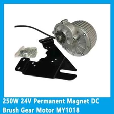 250W 24V Permanent Magnet DC Brush Gear Motor MY1018