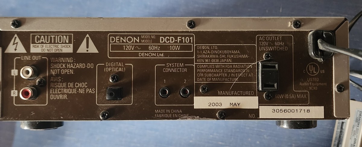 Denon DRA-F101 Hi-Fi Stereo Amplifier + DCD-F101 Mini CD