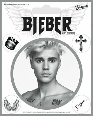 JUSTIN BIEBER Stickers Official merchandise - Free postage | eBay