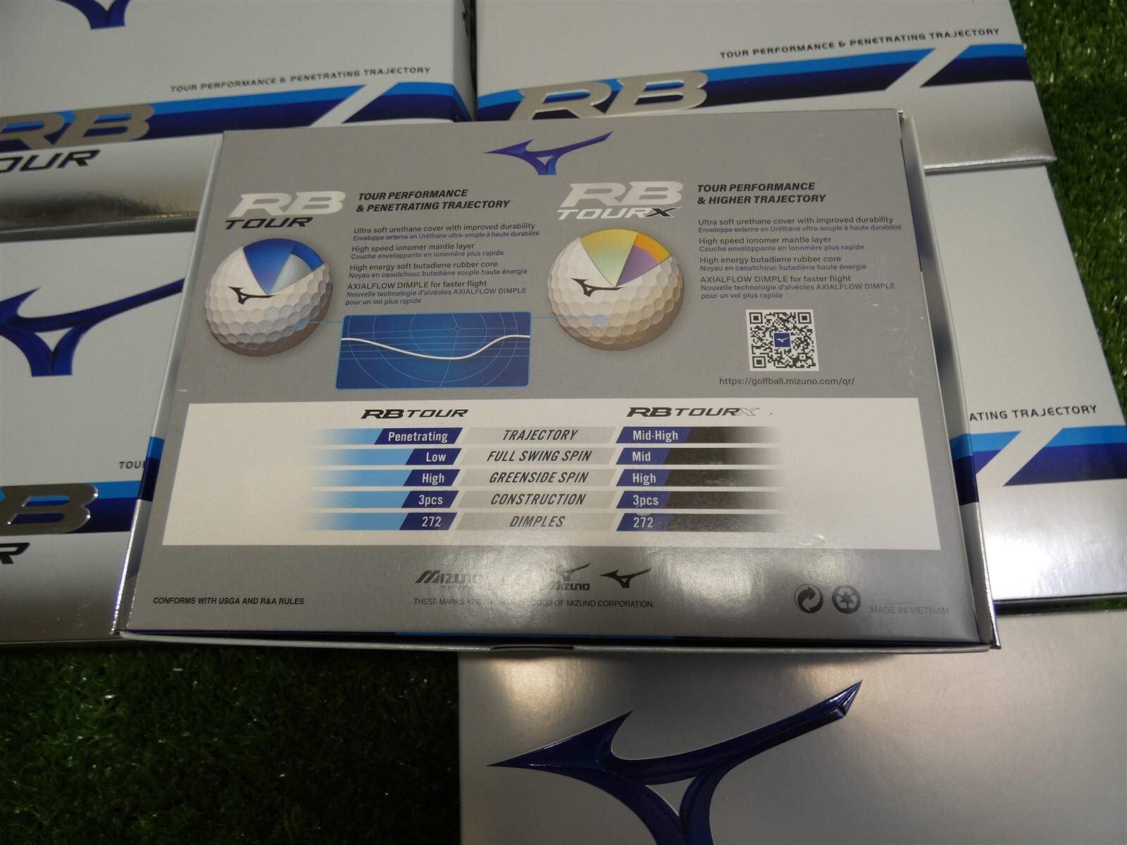 Mizuno RB Tour White Golf Balls 6 Dozen NEW