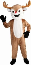 Deluxe Reindeer Mascot Adult Costume Forum Novelties (fits up to 42-inch chest)