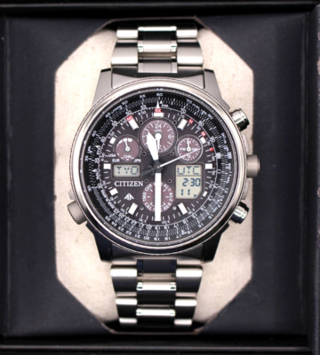 Citizen Promaster Sky PMV65-2271 Eco-Drive Solar Atomic Titanium aus Japan