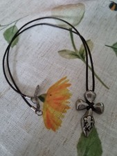 Edc by Esprit Halskette mit Edelstahl Kreuz Anhänger. Lederband. Neu ohne Etiket