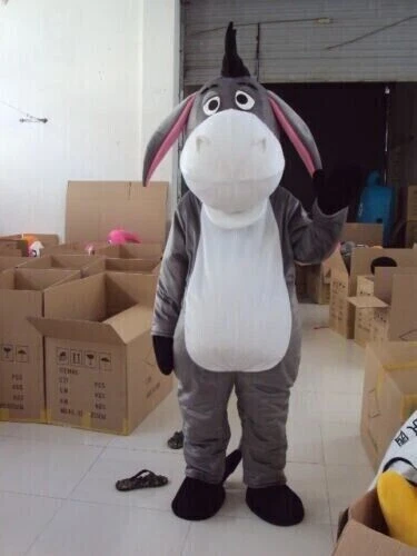 Donkey Mascot Costume Suit Cosplay Party Game Dress Outfit Halloween Adult - Image 3 of 4