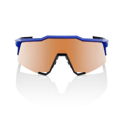 100% SPEEDCRAFT Sport Performance Sunglasses, Gloss Cobalt Blue