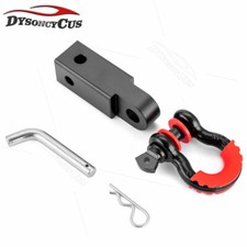 2 Receiver Hitch With 34 D-ring Shackle Tow Mount For Recovery Towing