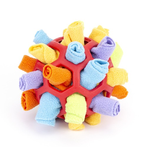 Pet Snuffle Toy Sniffing Treat Puzzle Feeder Toy Dog Foraging Nose Training Ball - Picture 20 of 38