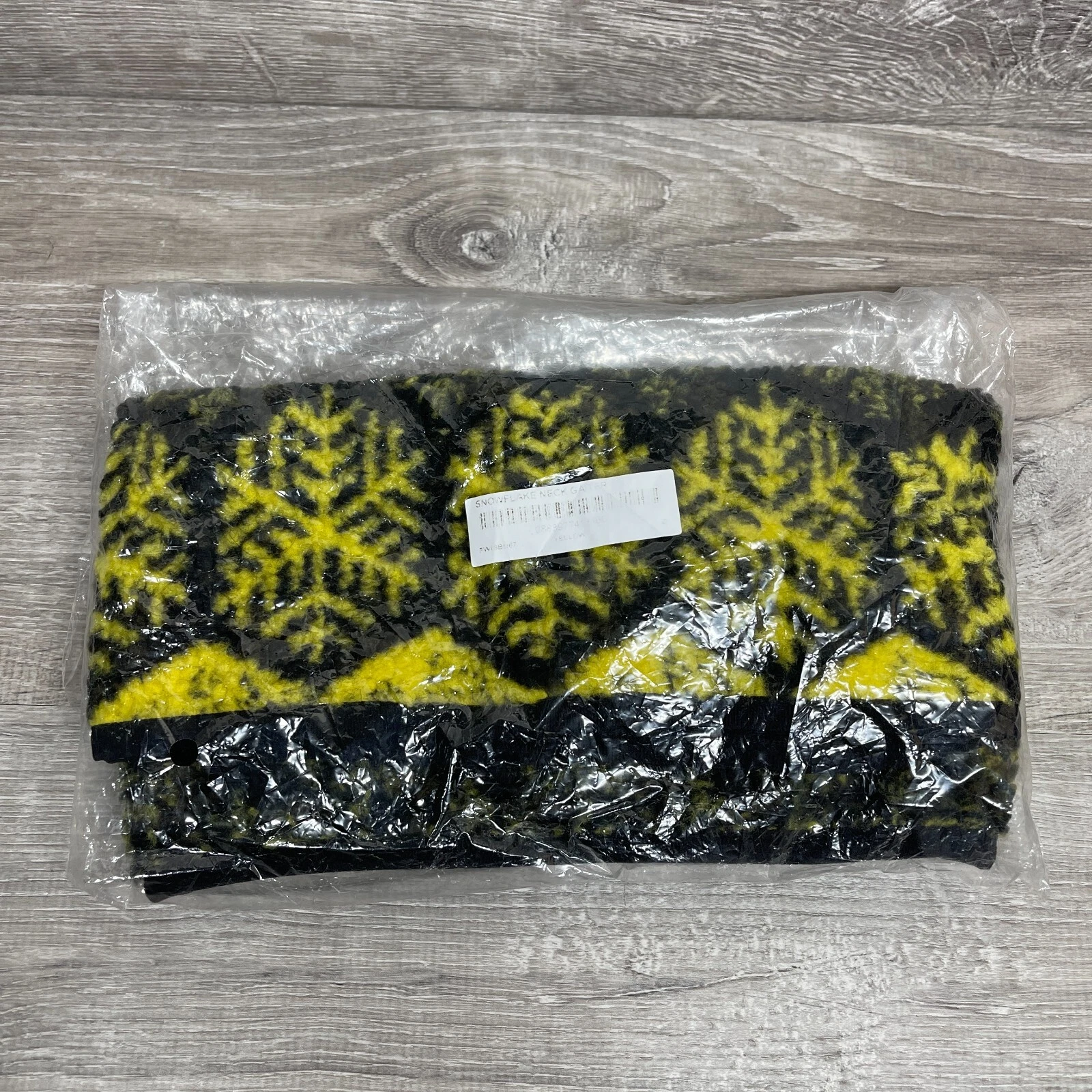 Guêtre col polaire Sherpa jaune flocon de neige Supreme New York FW18 hiver ski neige