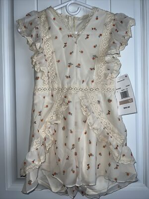 NEW NWT Rare Editions girls size 8 gorgeous formal Hi Low Lace floral dress  | eBay