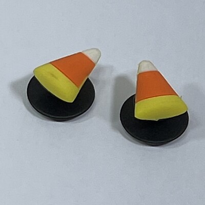 Lot of 2 Crocs Jibbitz Candy Corn Shoe Charms  Halloween