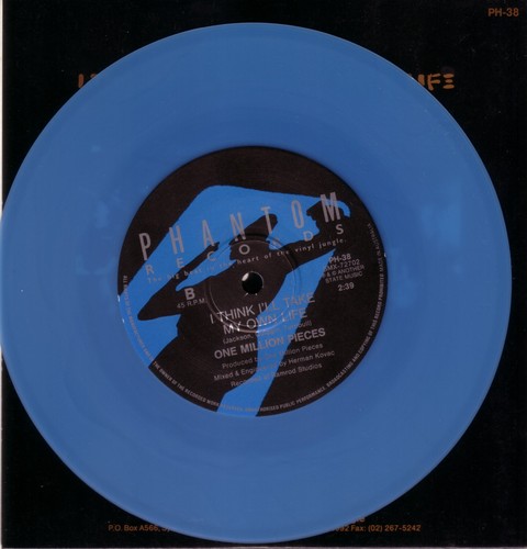 SALE_ONE MILLION PIECES_DEEP DARK HOLE_1990 OZ 7" BLUE VINYL PH38 PC #378 OF 500 - Picture 4 of 6