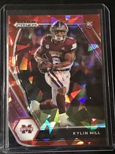KYLIN HILL 2021 PRIZM DRAFT PICKS #118 RED CRACKED ICE ROOKIE