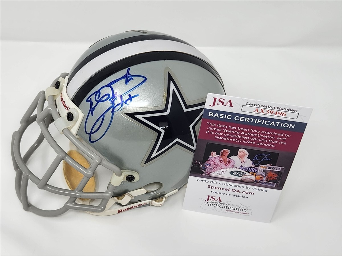emmitt smith mini helmet Autographed Cowboys with HOF Inscription hard fan EMMITT SMITH signed COWBOYS mini