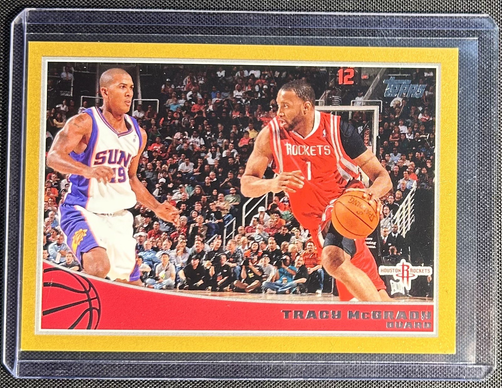 2009-10 Topps Tracy McGrady #95 Gold 418/2009 Houston Rockets (C)
