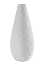 VASO CERAMICA FIORI ELEGANTE CENTROTAVOLA EVENTI CLASSICO MODERNO MATT 29 CM