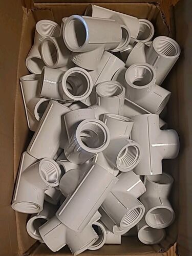 (6x) 1" SCH 40 PVC TEE FPTxFPTxFPT LOT Spears 405-010 FREE SHIPPING - Picture 2 of 12