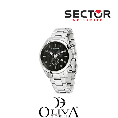 SECTOR NO LIMITS 180 CHRONOGRAPH STEEL 46MM MEN'S WATCH R3273690013