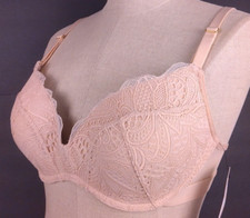 Lively The Lace 47570 Toasted Almond Wireless T Shirt Bra Size 34 C - New. 10
