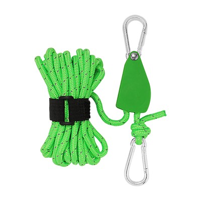 Tent Holder Portable Hold Tabernacle High Tensile Pulley Camping Tent Fixa Green