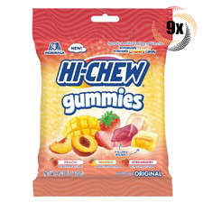9x Bags Morinaga Hi-Chew Original Assorted Chewy Fruit Gummies 4.23oz