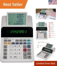 EL-1501 Cordless Compact Printing Calculator - 12-Digit Display & Paperless Use