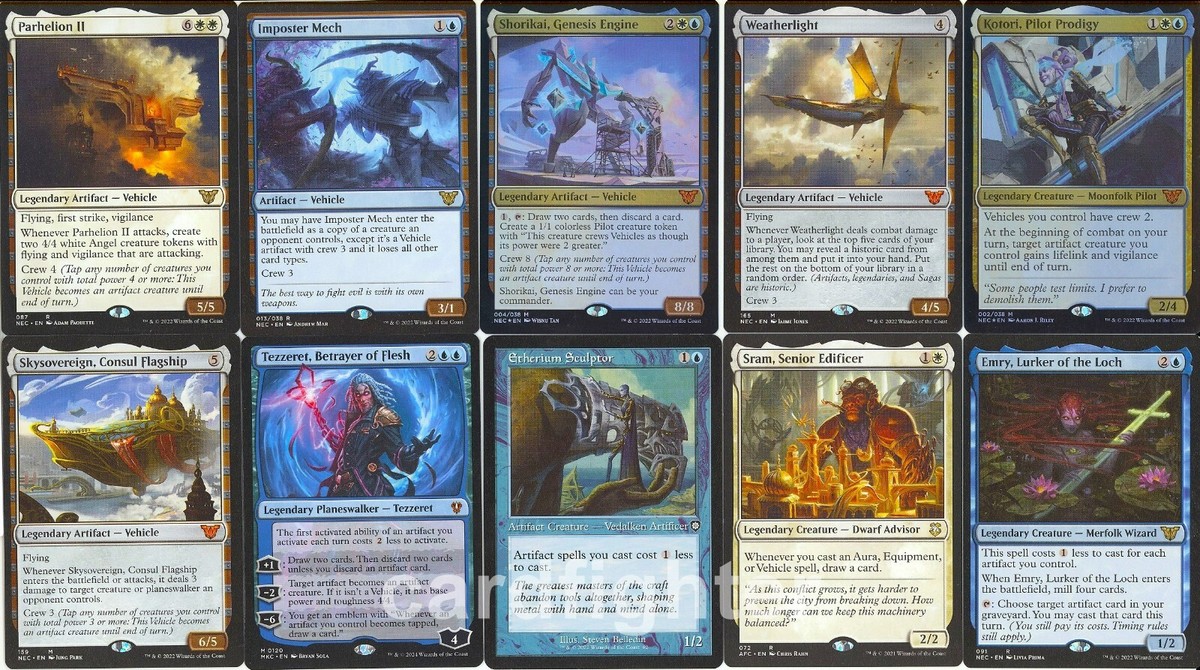 mtg shorikai commander deck MTG Commander Deck EDH Deck Shorikai, Genesis Engine 100 Magic Cards Custom  Deck Vehicles