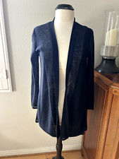 EILEEN FISHER BLACK LIGHT WEIGHT WOOL SWEATER MEDIUM