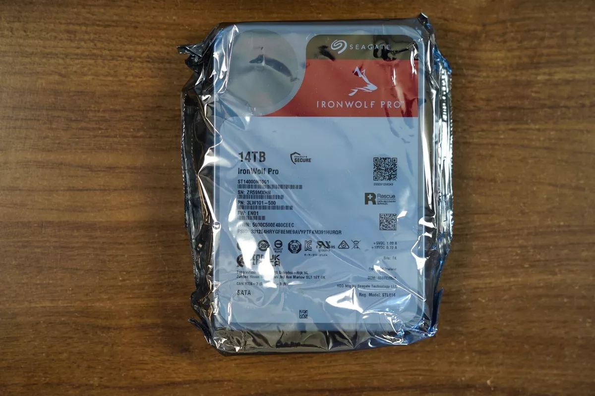 Seagate IronWolf Pro 14TB 7200 RPM SATA Internal Hard Drive HDD  (ST14000NE0008)