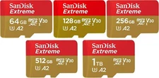 Sandisk Micro SD Extreme 190MB/s Flash Memory Card 64GB 128GB 256GB 512GB