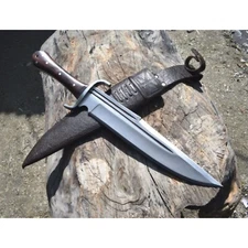 Custom Handmade Carbon Steel Blade Survival Bowie Knife | Hunting Knife Camping