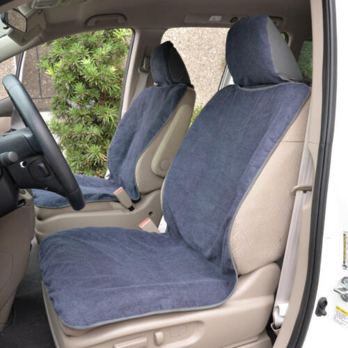 BDK Waterproof Towel Car Seat Cover – Rear Bench Protector With Gray Trim