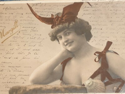 Alte Postkarte Mädchen - Margill 1904 - Sexy Glamour Charme