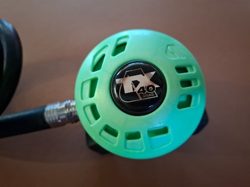 APEKS TX40 2nd Stage Scuba Regulator Green With Hose 1/2" Fitting Diving Dive - Picture 2 of 7