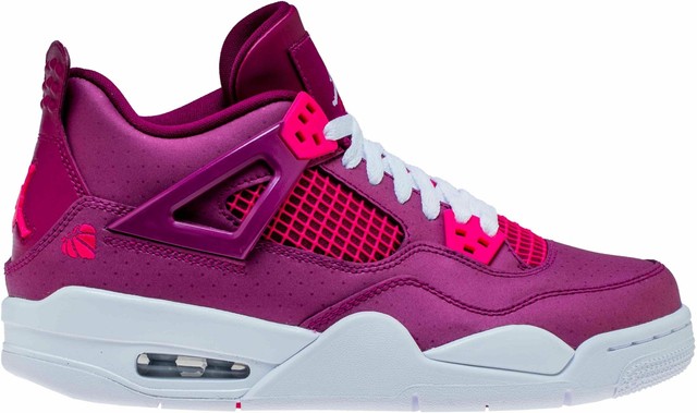 Nike Air Jordan 4 Retro GS True Berry Rush Pink White 487724-661 Good Condition | eBay
