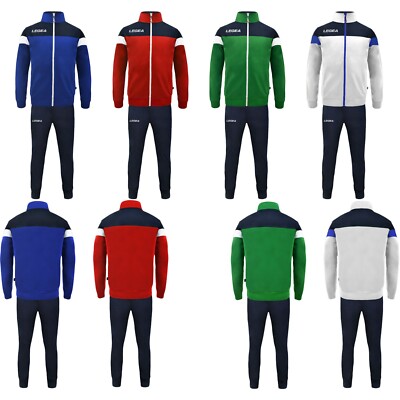 LEGEA SPORTANZUG BOLIVIEN + CUBA UNISEX FULL ZIP FITNESS GYM JOGGING 