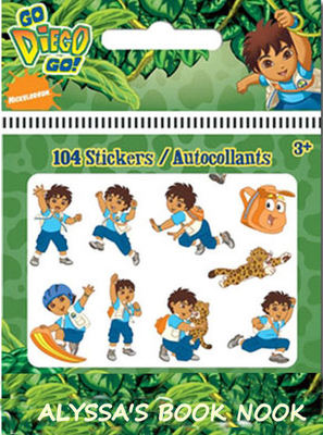 GO DIEGO GO ~104 DIE-CUT GLITTER STICKERS PACK~ | eBay