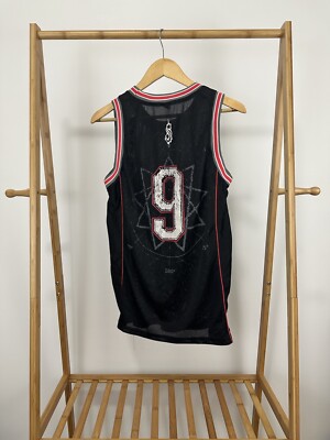 [希少]SLIPKNOT BASKETBALL JERSEYスリップノット VTG 90s Slipknot #9 Metal Rock Music Band Promo Basketball Jersey