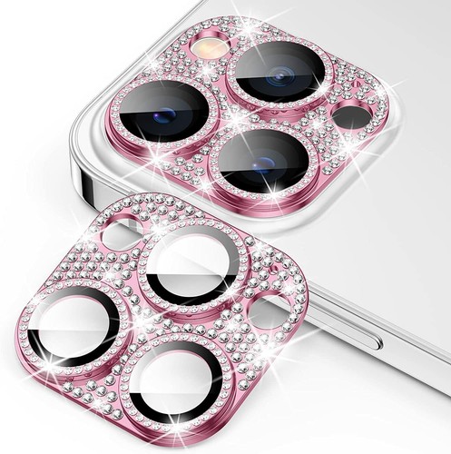 Bling Für iPhone 14 Pro Max Kamera Objektiv Voll Diamant Schutzhülle Case Lot - Zdjęcie 17 z 19
