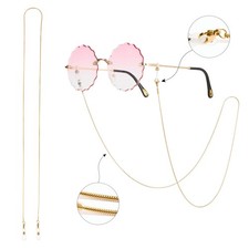 Glasses Chain for Women 75cm - Stainless Steel Eyeglass Holder with Anti-Slip...