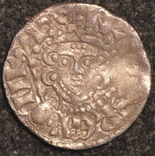 Henry III Penny Hammered 1216 - 1272 Long Cross London (T116)